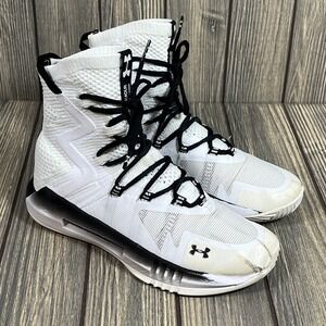 Under Armour Highlight Ace 2.0 Volleyball Shoes Women 7 White Black 3021376-002